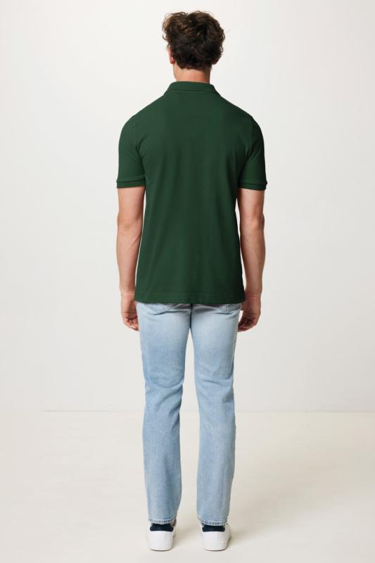 Polo tričko IQONIQ Yosemite z recykl. bavlny forest green XXS 10