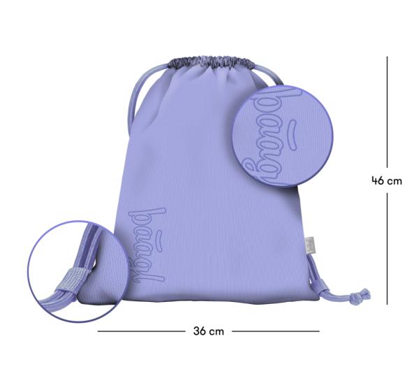 BAAGL SADA 3 Skate Lilac: batoh, peračník, vrecko