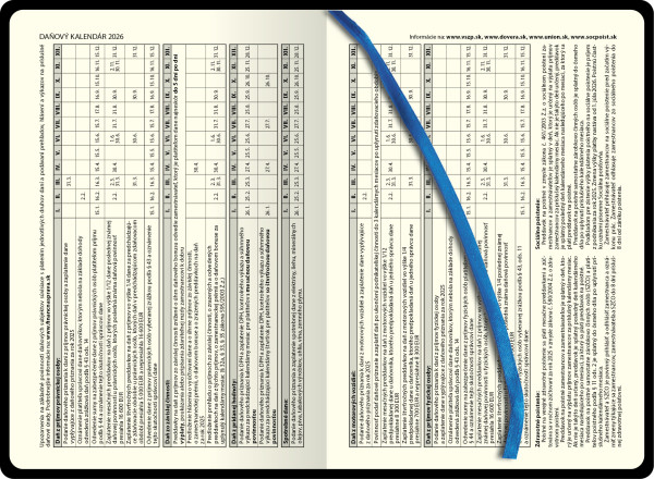 Týždenný diár A5 ELASTIC blue 2026 3