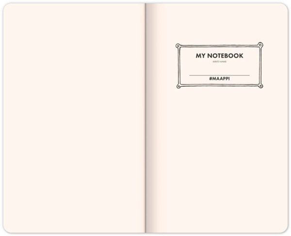 NOTIQUE Maappi notes, linajkovaný, 13 x 21 cm 2