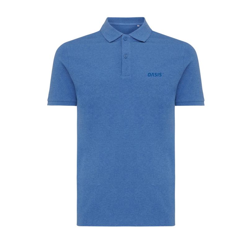 Polo tričko Iqoniq Yosemite z recykl. bavlny heather blue 5XL 4