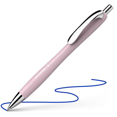 Guľôčkové pero, 0,7 mm, stláčací mechanizmus, SCHNEIDER "Slider Rave XB", ružové 1