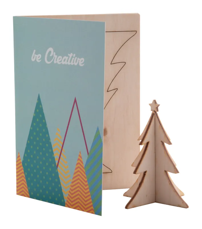 CreaX Vianočná pohľadnica, vianočný stromček