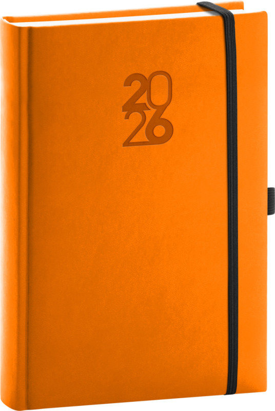 NOTIQUE Denný diár Aprint Top 2026, oranžový, 15 x 21 cm