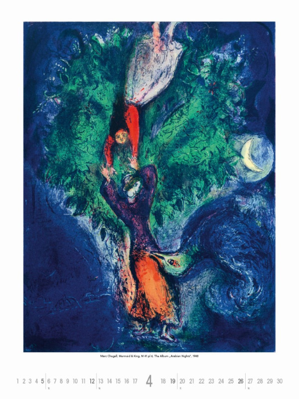 Nástenný kalendár Marc Chagall 2026 4