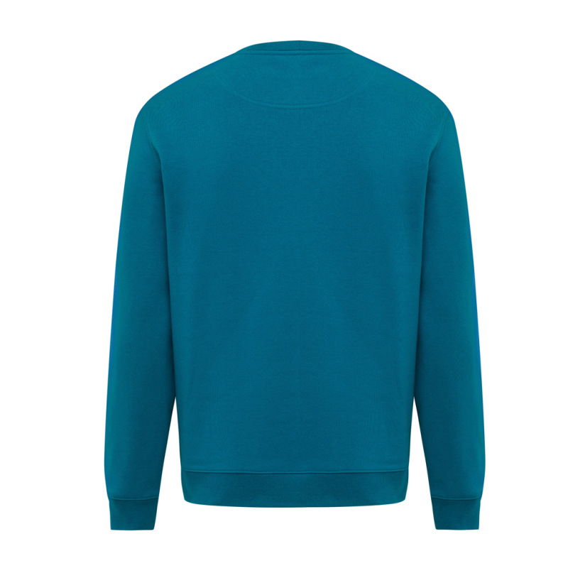 IQONIQ Toria Unisex mikina s okrúhl. výstrihom z rec. bavlny dark teal L 2