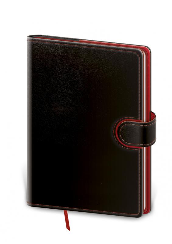 Flip linajkový blok 12x16,5 čierna/červená