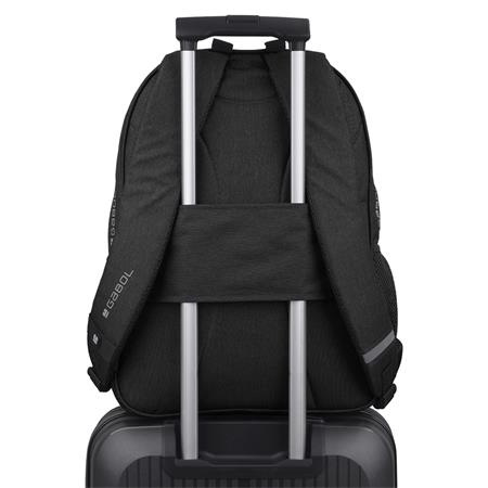 Školská taška, so zipsom, s priehradkou na notebook, GABOL "Wolf", čierna 5