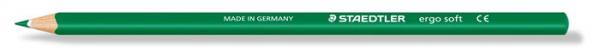 Farebná ceruzka, trojhranný tvar, STAEDTLER "Ergo Soft", zelená