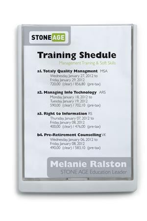 Informačná tabuľka, 210x297 mm, DURABLE „CLICK SIGN”, biela