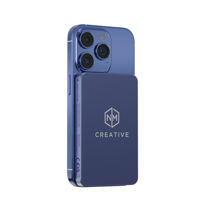Urban Vitamin Marin 5000 mAh magnet. 15 W bezd. powerbanka modrá 12