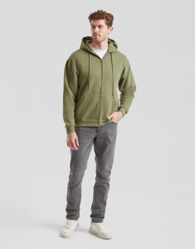 Mikina na zips s kapucňou Premium 4