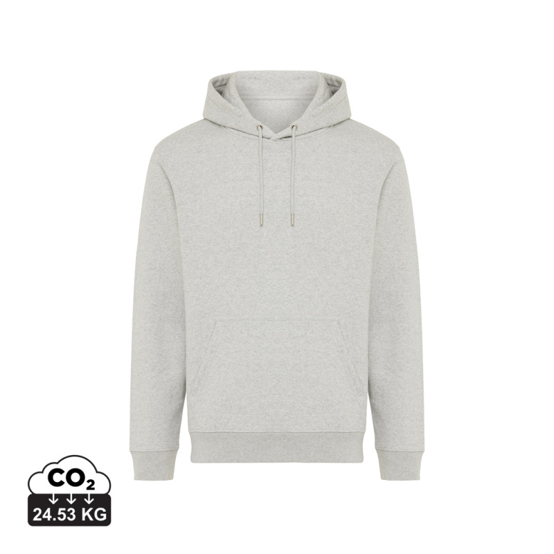 IQONIQ Joshua Unisex mikina s kapucňou z rec. bavlny light heather grey XXXL