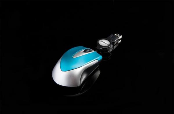 VERBATIM Optická myš "Go Mini", k notebookom, strieborná-modrá