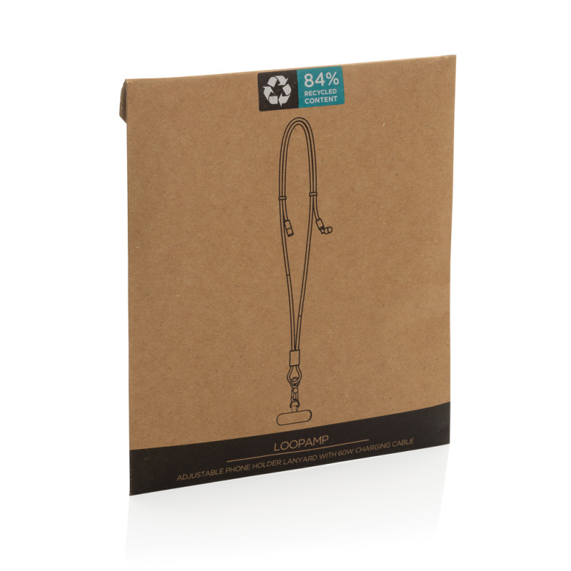 LoopAmp nastaviteľný 160 cm telefónny kábel 60 W RCS čierna 15
