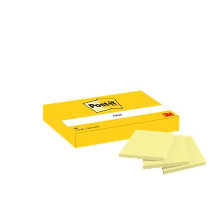 Samolepiaci bloček, 38x51 mm, 3x100 lap, 3M POSTIT, žltá