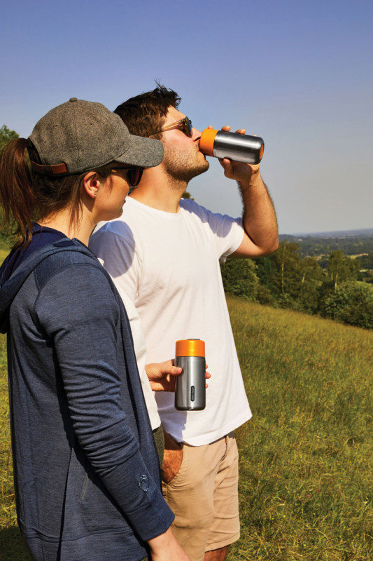 Cestovný nerezový termo hrnček 340ml Black+Blum oranžová 9