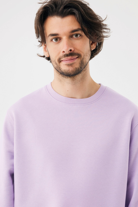 IQONIQ Toria Unisex mikina s okrúhl. výstrihom z rec. bavlny lavender M 8