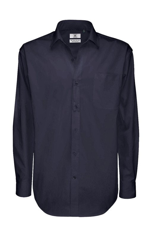 Pánska košeľa s dlhými rukávmi Sharp LSL/men Twill