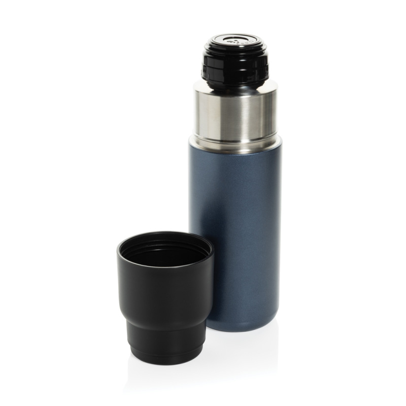 Thermocup RCS termosku z recykl. materiálov s pohárom 500ml námornícka modrá 3