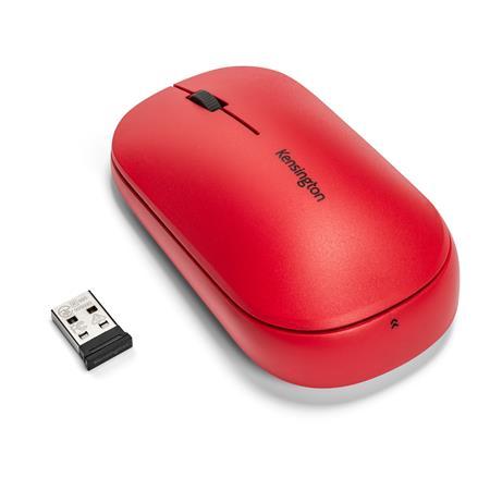 Myš, bezdrôtová, optická, KENSINGTON "SureTrack™ Dual", červená