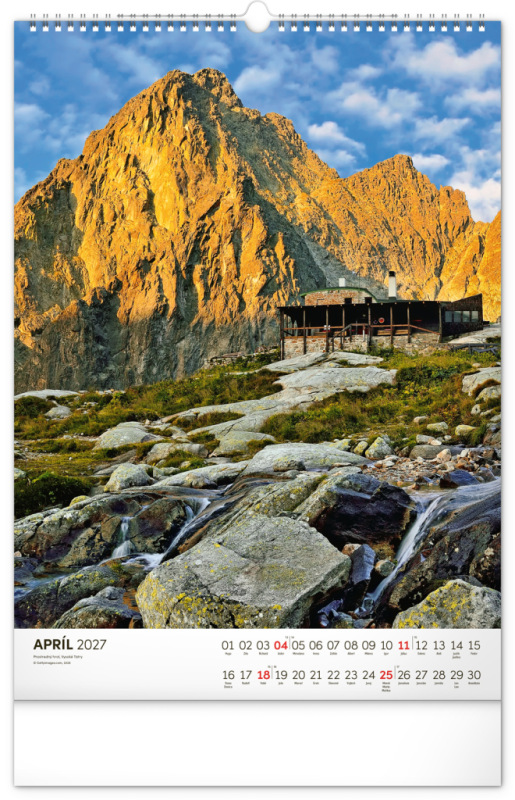 NOTIQUE Nástenný kalendár Tatry 2027, 33 x 46 cm 4