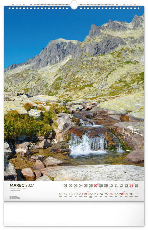 NOTIQUE Nástenný kalendár Tatry 2027, 33 x 46 cm 3