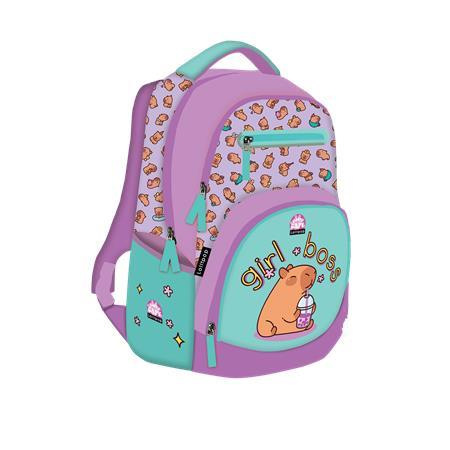 Batoh, pre 1.-4. ročník, LIZZYSULI "Active+ Lollipop", Capybara 1