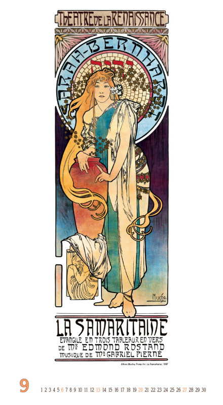 Nástenný kalendár Alfons Mucha 2026 9