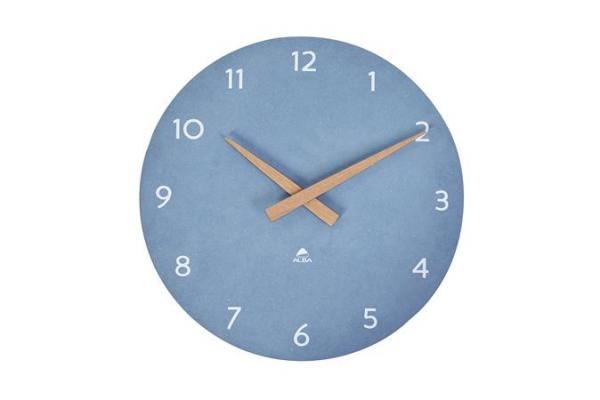 Nástenné hodiny, 30 cm, ALBA, "Hormilena", modrá