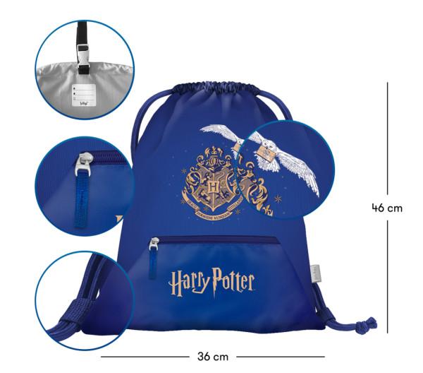 BAAGL SET 3 Airy Harry Potter Rokfort Hedviga: batoh, peračník, vrecko 10
