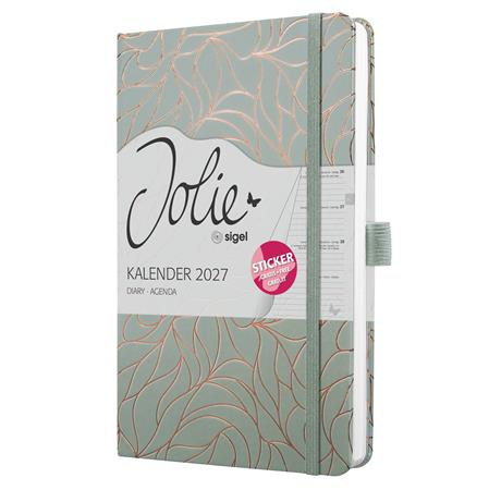 Diár, A5, týždenný, 2027, tvrdá obálka, SIGEL "Jolie", Twilight Grey