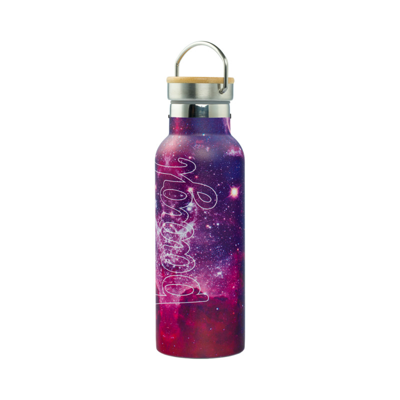 BAAGL Termofľaša s bambusovým viečkom Galaxy, 500 ml