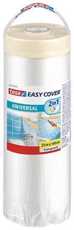 Zakrývacia fólia s maskovacou páskou, 1,4 x 25 m, TESA "Easy Cover Universal"