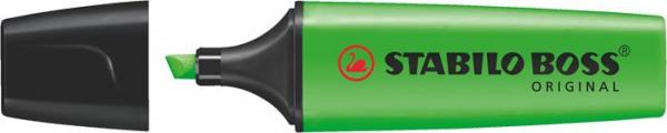 Zvýrazňovač, 2-5 mm, STABILO "BOSS original", zelený