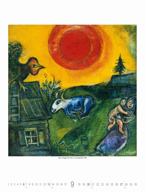 Nástenný kalendár Marc Chagall 2026 9