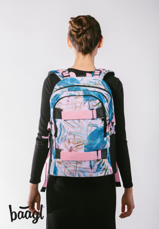 BAAGL SADA 5 Skate Leafs: batoh, peračník, vrecko, ľadvinka, obal na notebook 7