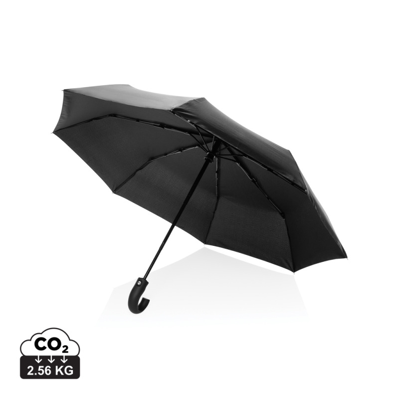 KENTO URBAN 21" AWARE™ 190T RPET dáždnik s auto otv./zatv. čierna