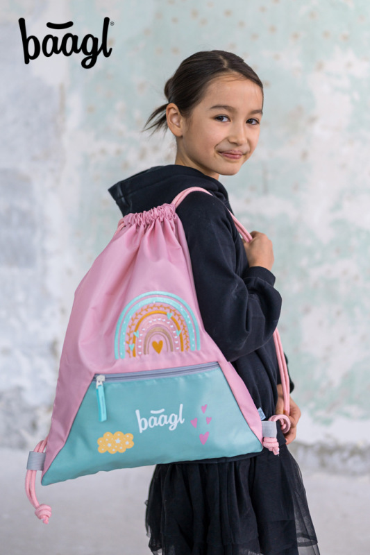 BAAGL SADA 5 Zippy Dúha: aktovka, peračník, vrecko, zástera, peňaženka 12