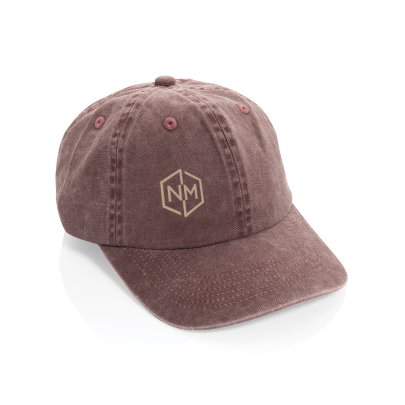 BEAU AWARE™ 6-panelová šiltovka z 270 gsm bavlneného twillu maroon 6