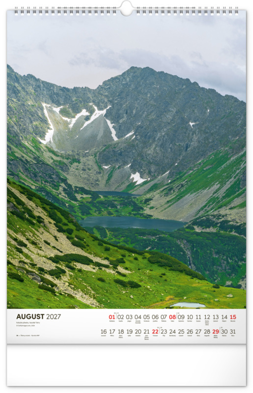 NOTIQUE Nástenný kalendár Tatry 2027, 33 x 46 cm 8