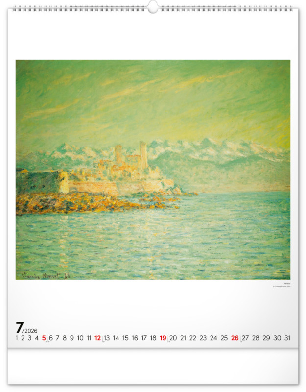 NOTIQUE Nástenný kalendár Claude Monet 2026, 48 x 56 cm 7
