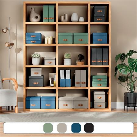 Zakladač, kartónový, 100 mm, LEITZ "Puro", modrý 4