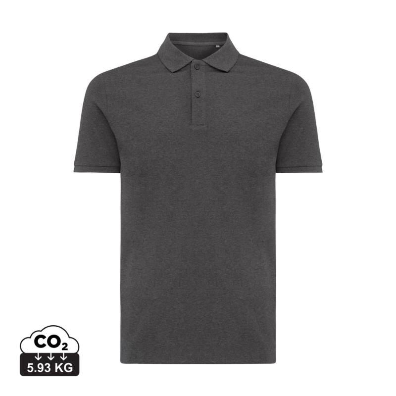 Polo tričko Iqoniq Yosemite z recykl. bavlny heather anthracite 4XL