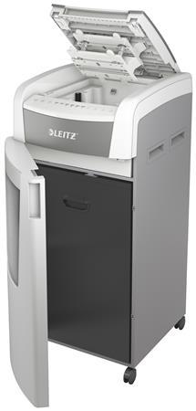 Skartovací stroj, konfetti, 600 listov, LEITZ "IQ AutoFeed Office 600 P4"
