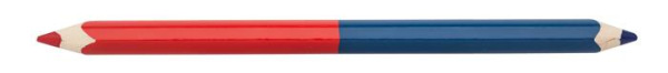 Poštová ceruzka, trojhranná, hrubá, ICO, červená-modrá 1