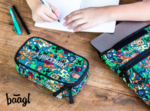 BAAGL SADA 3 Skate Minecraft Chaos: batoh, peračník, vrecko 13