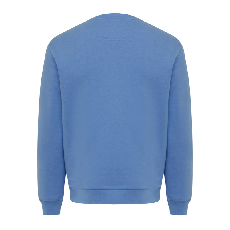 IQONIQ Toria Unisex mikina s okrúhl. výstrihom z rec. bavlny moon blue XXS 2