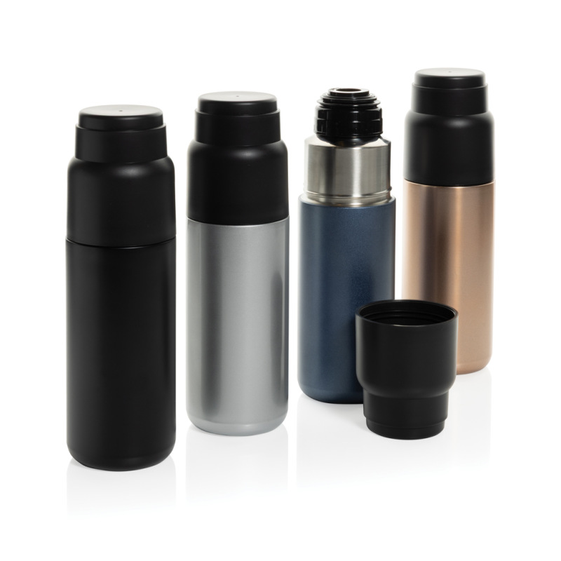 Thermocup RCS termosku z recykl. materiálov s pohárom 500ml čierna 5