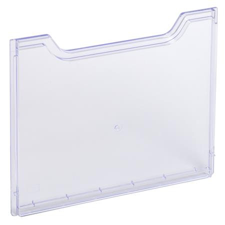 Predný panel k držiakom na katalógy, A4, ležatý, EXACOMPTA "Office", priehľadný 2